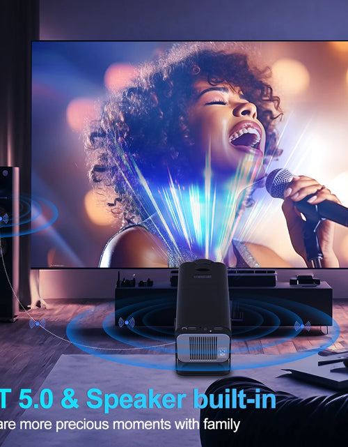 Load image into Gallery viewer, 4K Native 1080P Android 11 Projector 390ANSI HY320 Dual Wifi6 BT5.0 Cinema Outdoor Portable Projetor Upgrated HY320
