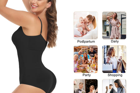 Shapewear Bodysuit for Women Tummy Control Body Shaper Snatched High Waist Body Suit