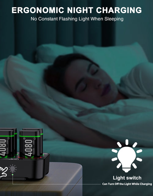 Load image into Gallery viewer, Xbox Controller Battery Pack for Xbox One/Xbox Series X|S, 6PCS 4080Mah Xbox Rechargeable Battery Packs &amp; Xbox Charger Station for Xbox One/One S/One X/One Elite
